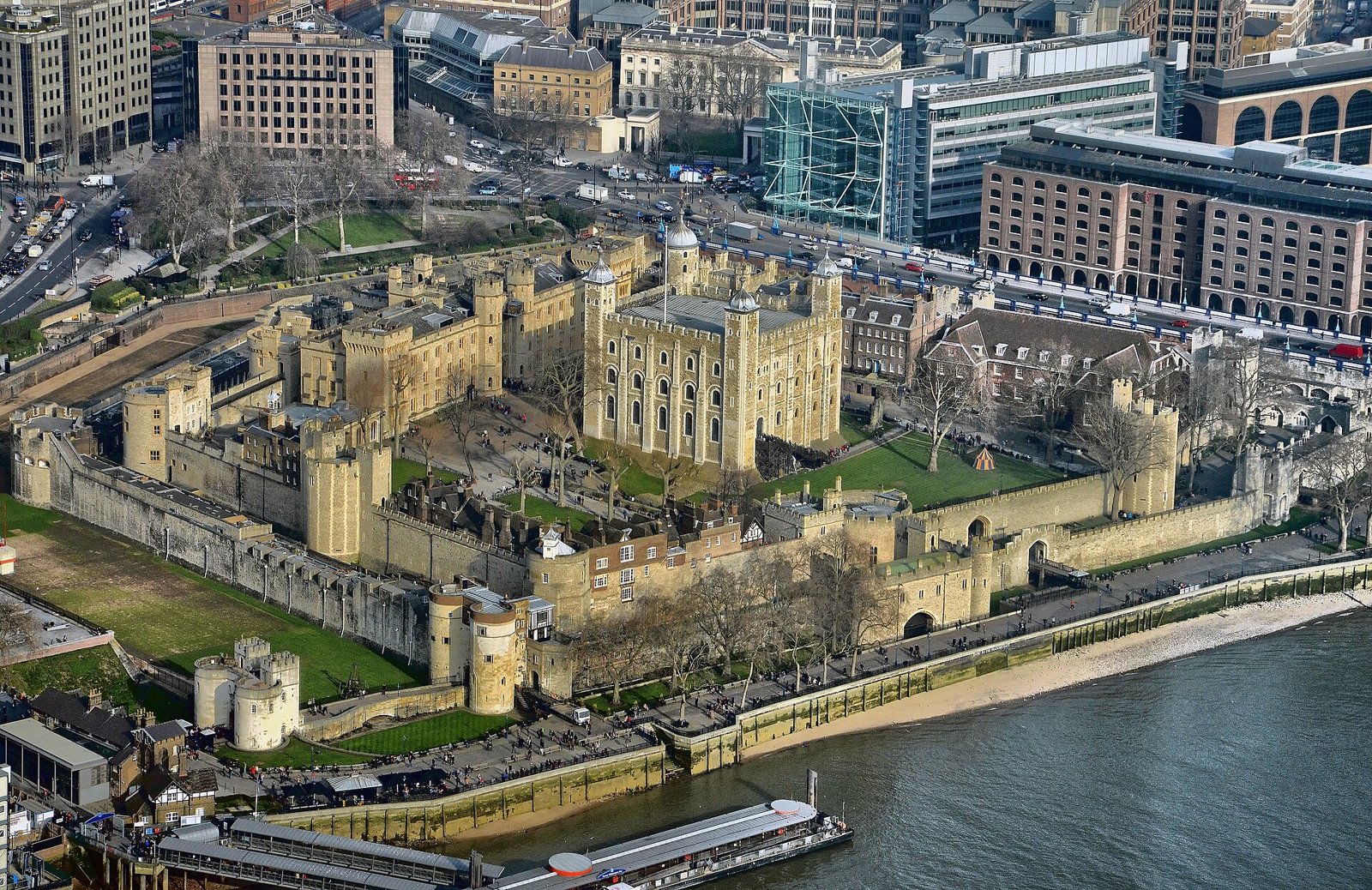 The White Tower at the centre of the Tower of London
